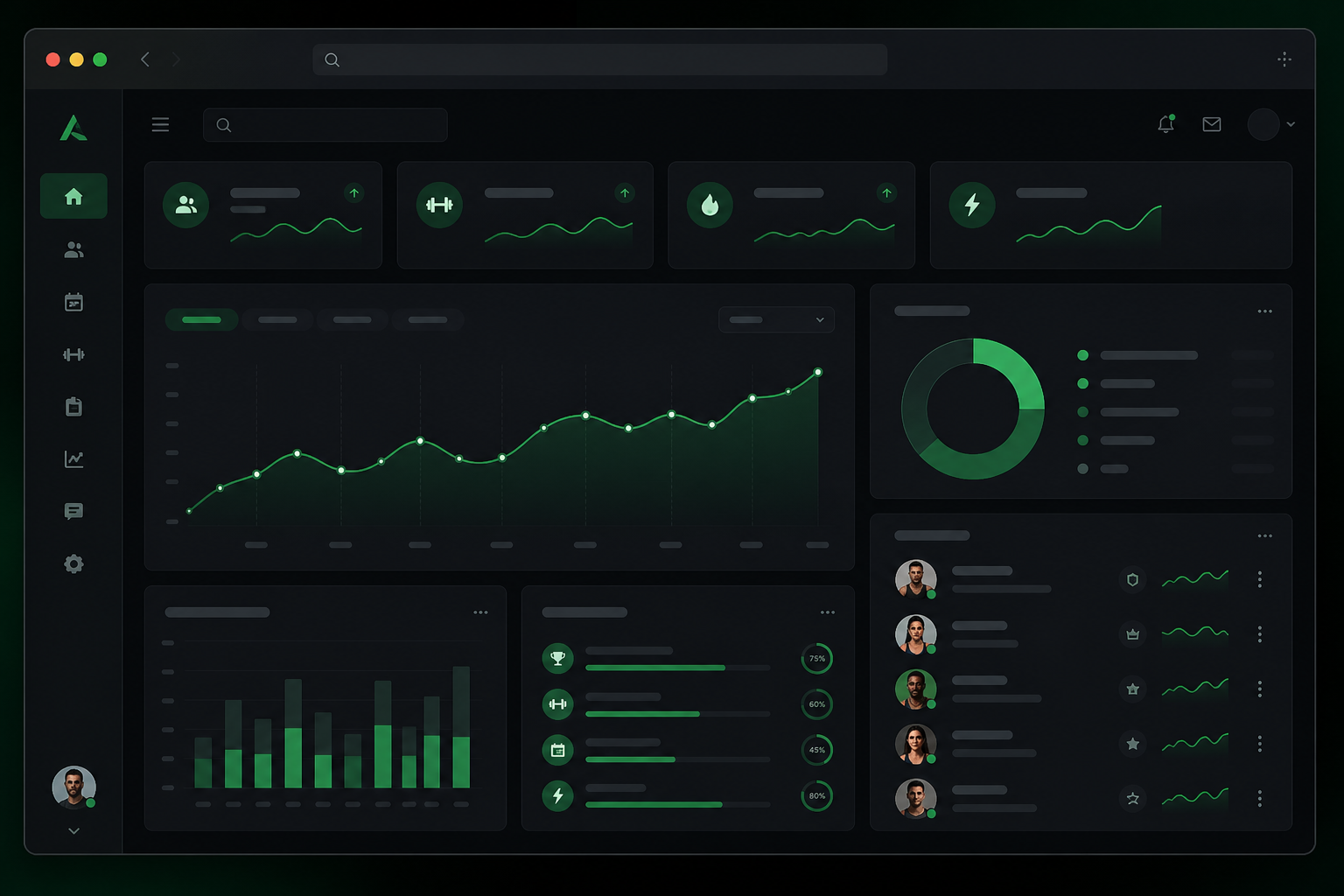 Apex Member & Workout Portal homepage