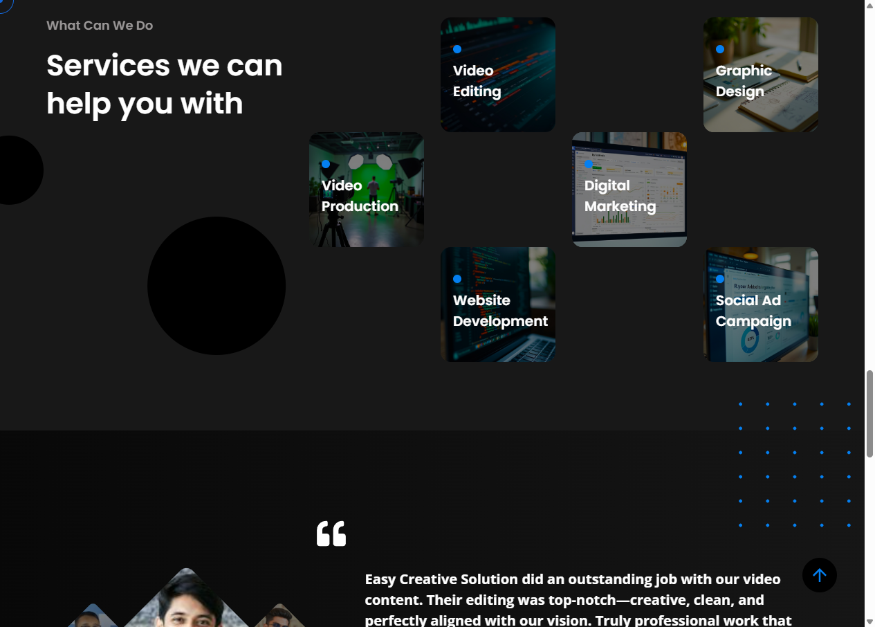 Easy Creative Solution screen